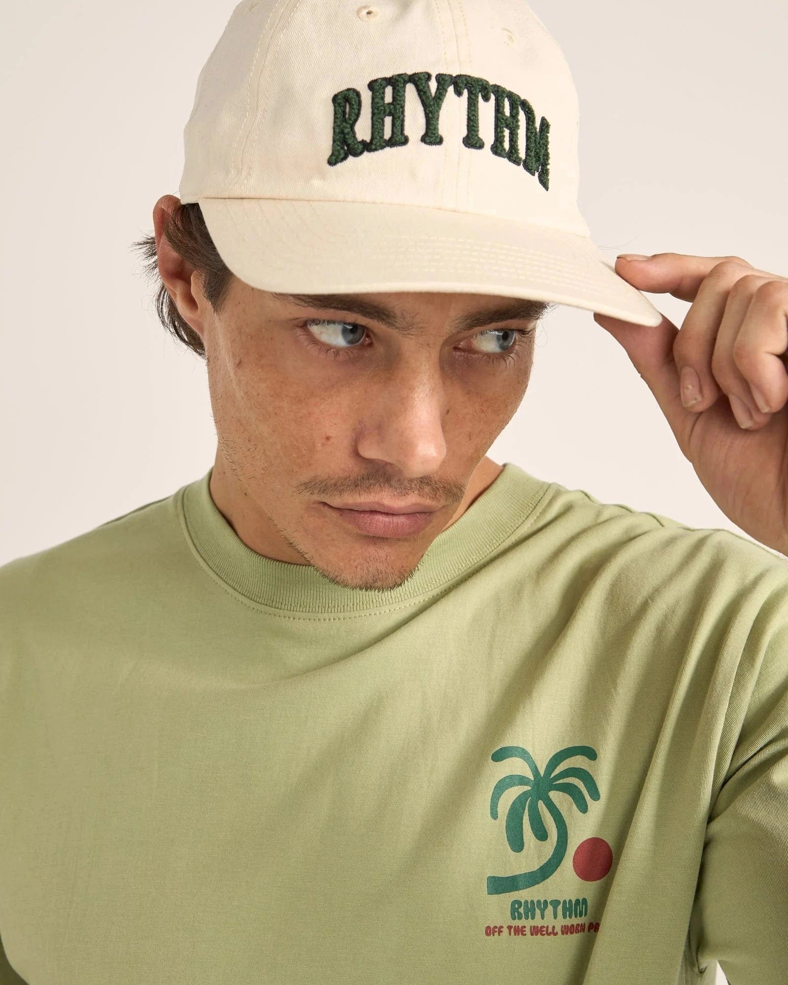 Rhythm Mens Arch Sports Cap - Bone 0125M-HW02-BON Arch Sports Cap - Bone Splash Swimwear Mens O/S 9360397115901