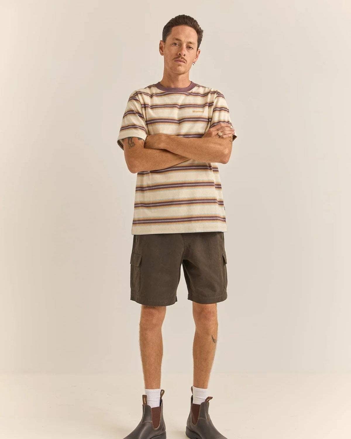 Rhythm Mens Cargo Jam - Dark Olive Rhythm Cargo Jam - Dark Olive Splash Swimwear Mens Shirt