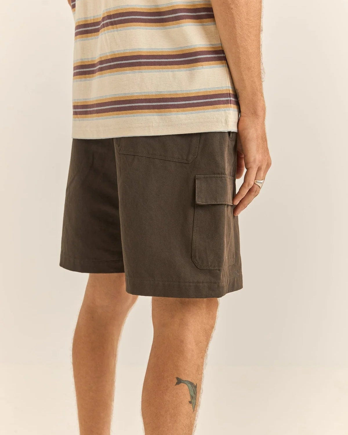 Rhythm Mens Cargo Jam - Dark Olive Rhythm Cargo Jam - Dark Olive Splash Swimwear Mens Shirt