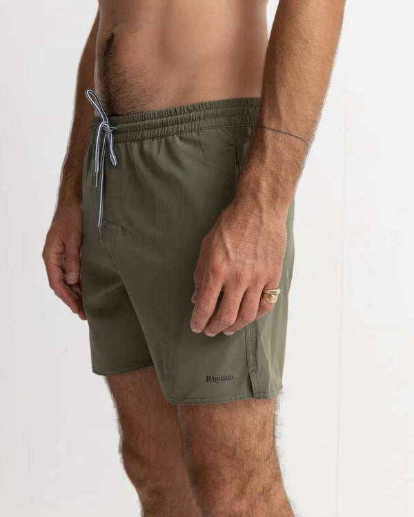 Rhythm Mens Classic Beach Short - Olive Rhythm Classic Beach Short - Olive