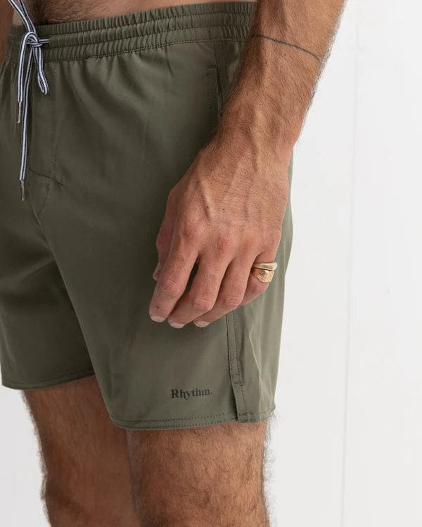 Rhythm Mens Classic Beach Short - Olive Rhythm Classic Beach Short - Olive