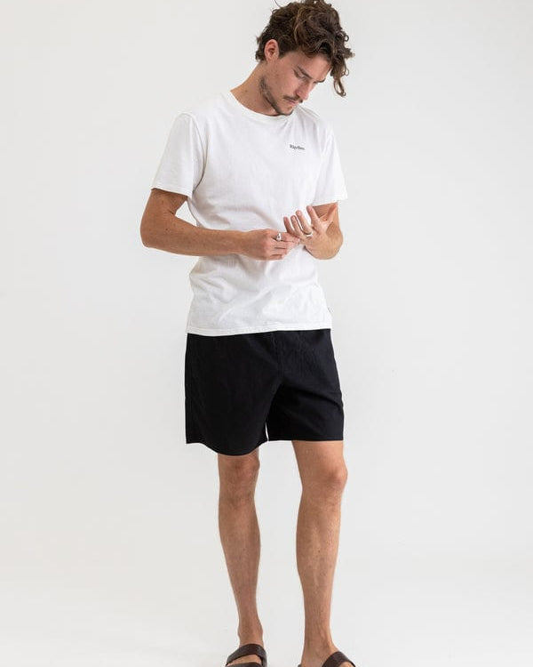 Rhythm Mens Classic Linen Jam Shorts Splash Swimwear Mens