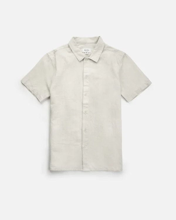 Rhythm Mens Classic Linen S/Sleeve Shirt CL21M-WT05-SAN Splash Swimwear Mens Sand / XS 1000018003
