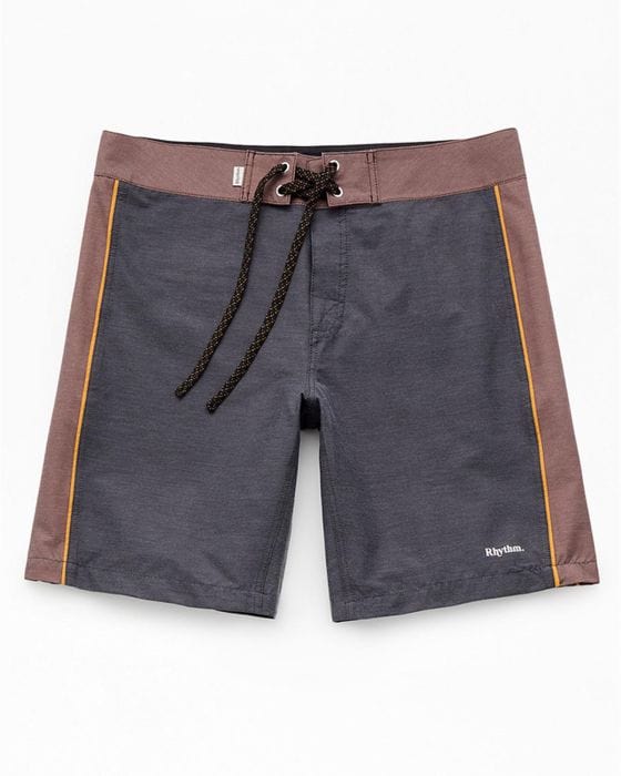 Rhythm Mens Core Trunk - Chocolate Rhythm Core Trunk - Chocolate Splash Swimwear Mens Shorts