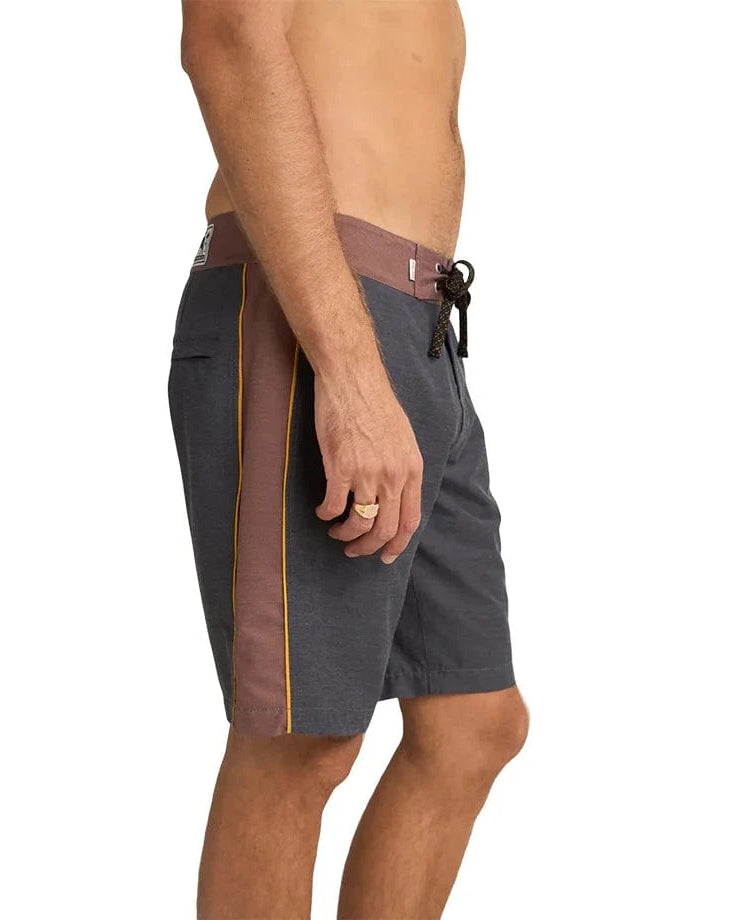 Rhythm Mens Core Trunk - Chocolate Rhythm Core Trunk - Chocolate Splash Swimwear Mens Shorts