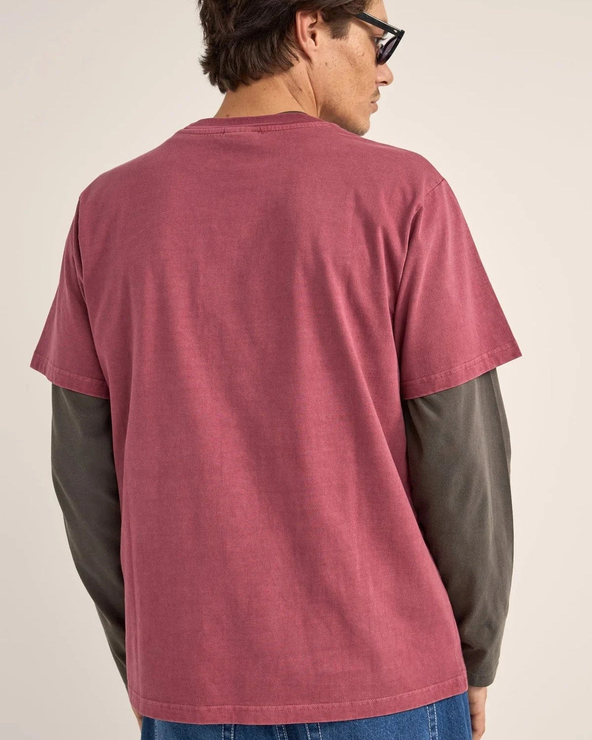 Rhythm Mens Ellipse Sun SS T-Shirt - Merlot Rhythm Ellipse Sun SS T-Shirt - Merlot Splash Swimwear Mens