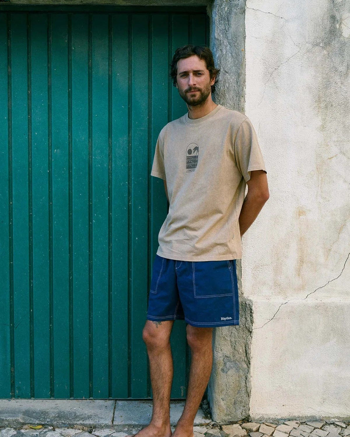 Rhythm Mens Portal Vintage T-Shirt Rhythm Portal Vintage T-Shirt Splash Swimwear