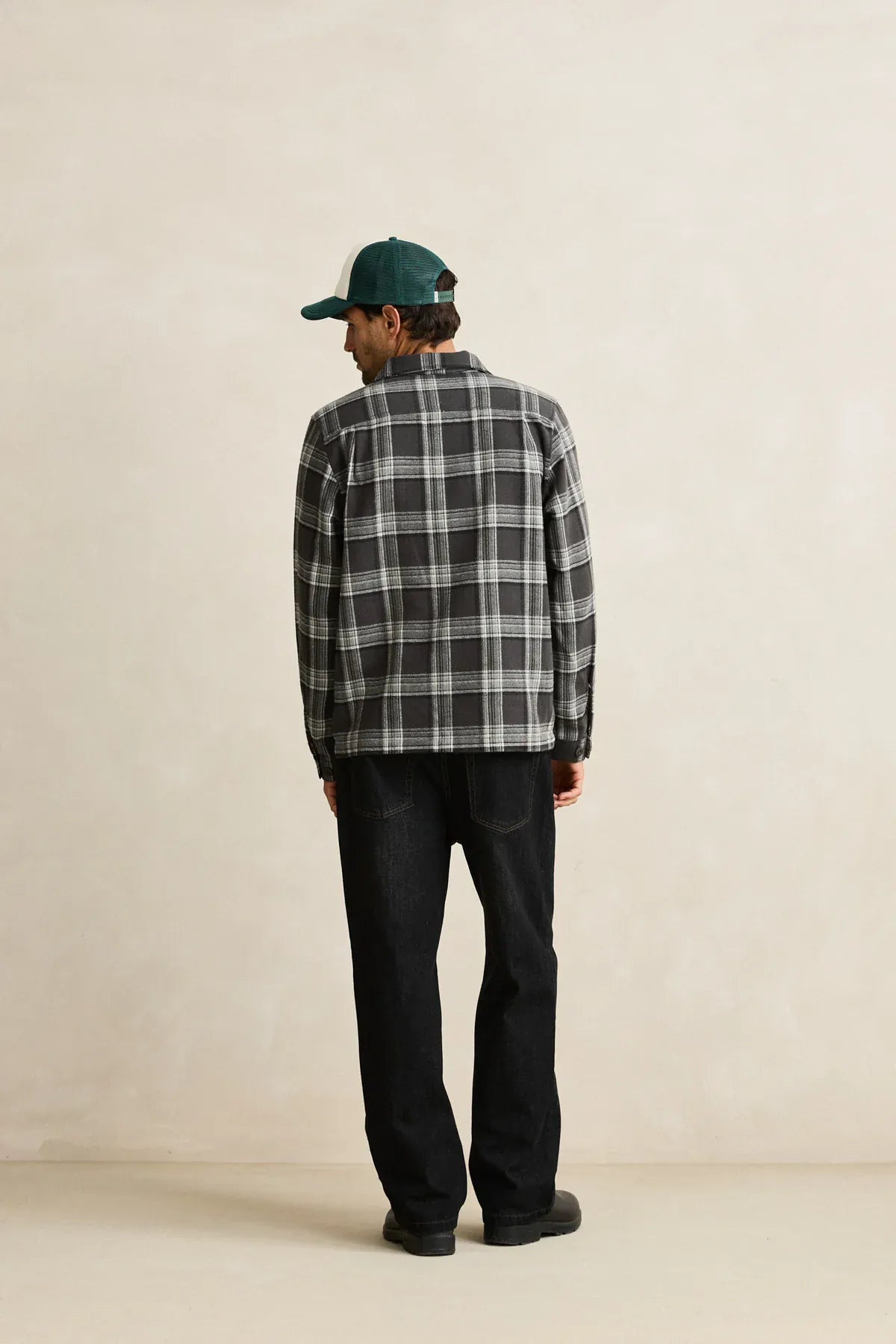 Rhythm Mens Rhythm Alex Check LS Shirt - Forest Rhythm Alex Check LS Shirt - Forest Splash Swimwear Mens Shirt