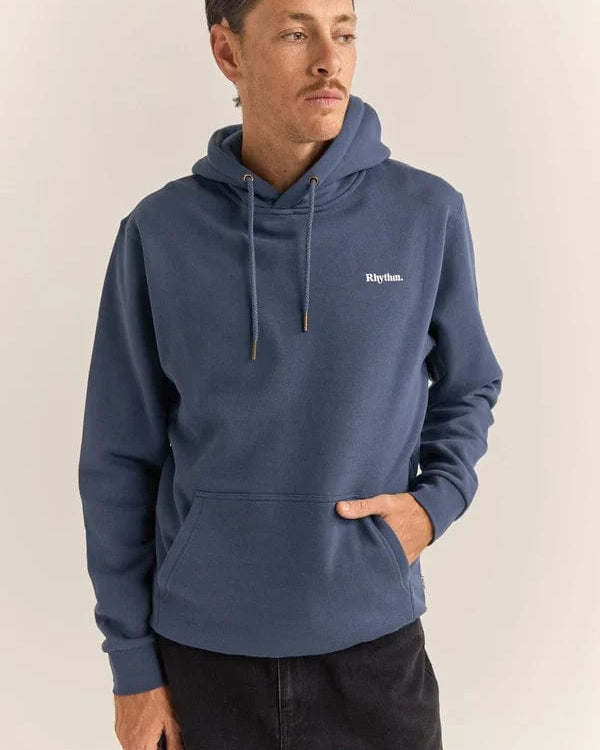 Rhythm Mens Rhythm Brand Fleece Hood -Navy Rhythm Brand Fleece Hood -Navy Splash Swimwear Mens