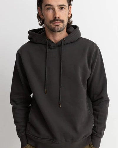Rhythm Mens Rhythm Classic Fleece Hood -Vintage Black Rhythm Classic Fleece Hood -Vintage Black Splash Swimwear Mens