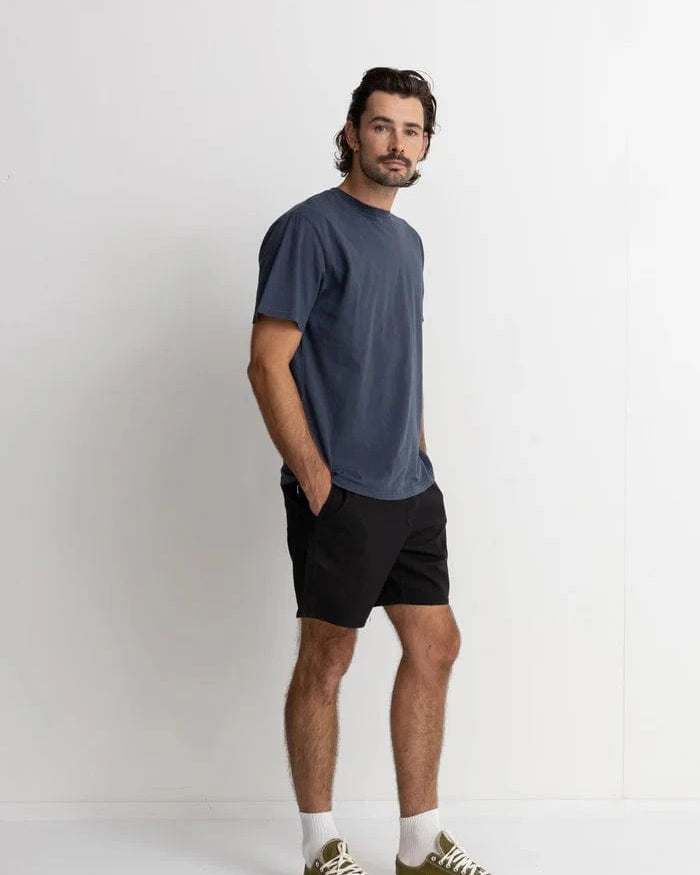 Rhythm Mens Rhythm Classic Linen Jam - Vintage Black Rhythm Classic Linen Jam - Vintage Black Splash Swimwear Mens