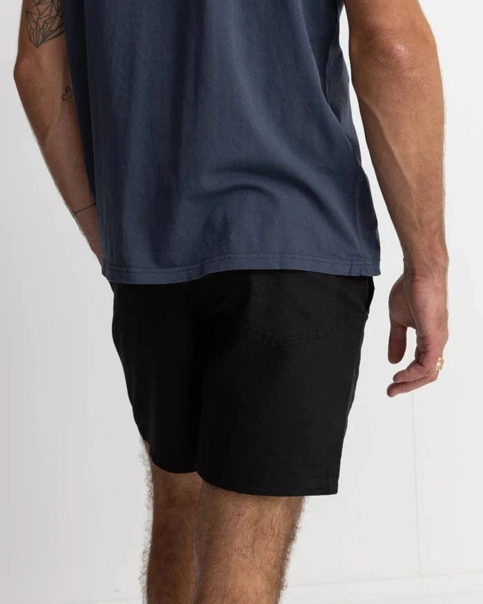 Rhythm Mens Rhythm Classic Linen Jam - Vintage Black Rhythm Classic Linen Jam - Vintage Black Splash Swimwear Mens