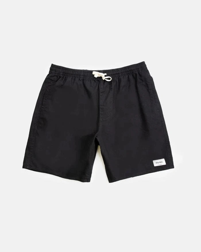 Rhythm Mens Rhythm Classic Linen Jam - Vintage Black Rhythm Classic Linen Jam - Vintage Black Splash Swimwear Mens
