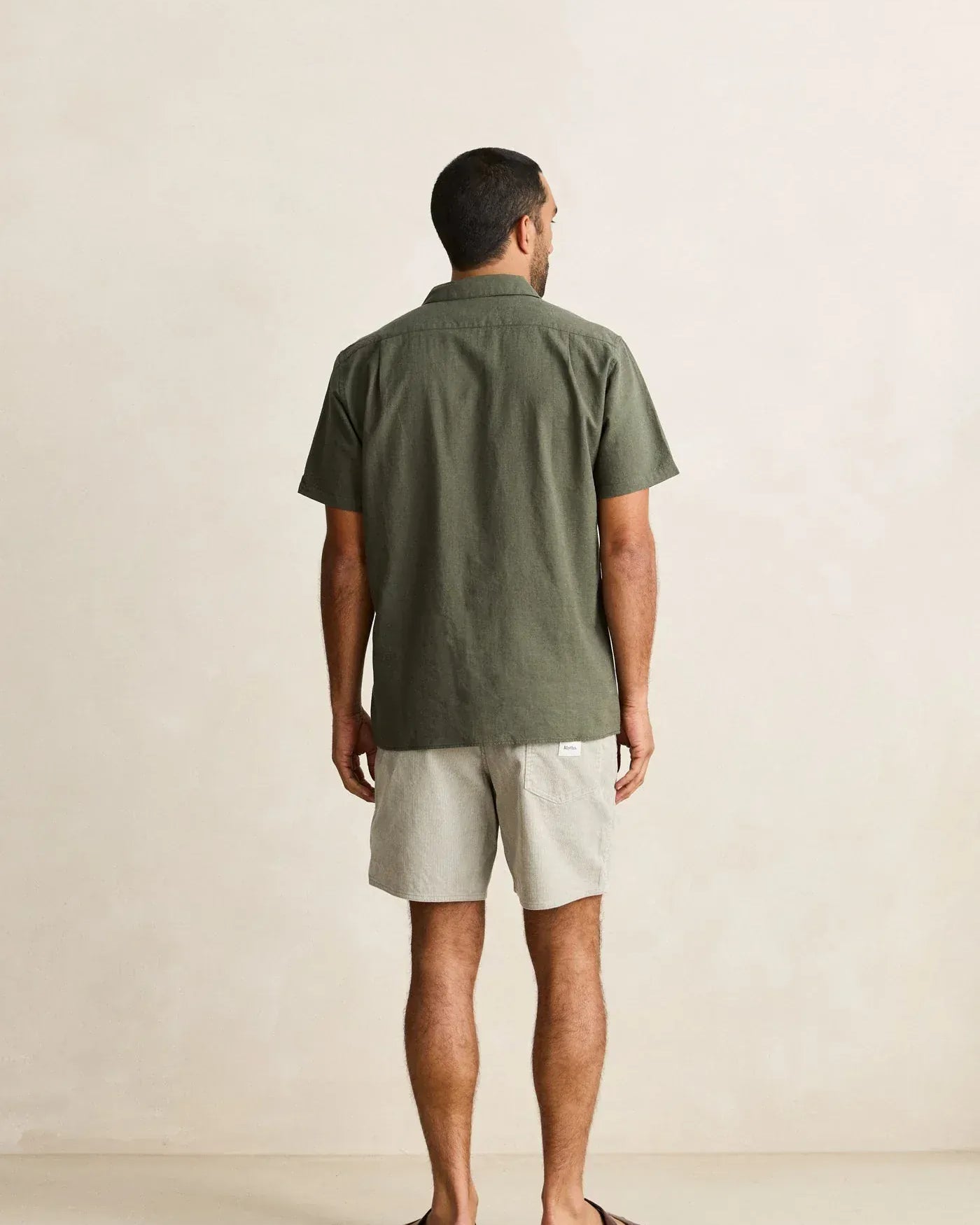 Rhythm Mens Rhythm Classic Linen Short Sleeved Shirt - Forest Green Rhythm Classic Linen Short Sleeved Shirt - Forest Green Splash Swimwear Mens