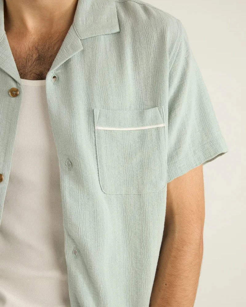 Rhythm Mens Rhythm Daytona SS Shirt- Teal Rhythm Daytona SS Shirt- Teal Splash Swimwear Mens