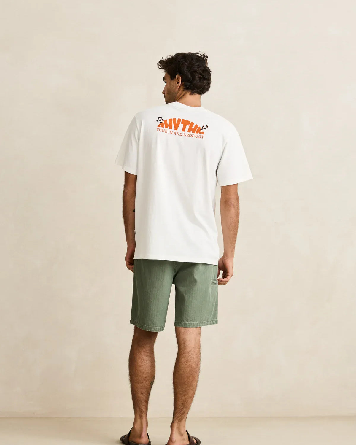 Rhythm Mens Rhythm Essential Herringbone Short - Olive Rhythm Essential Herringbone Short - Olive Splash Swimwear Mens Shorts