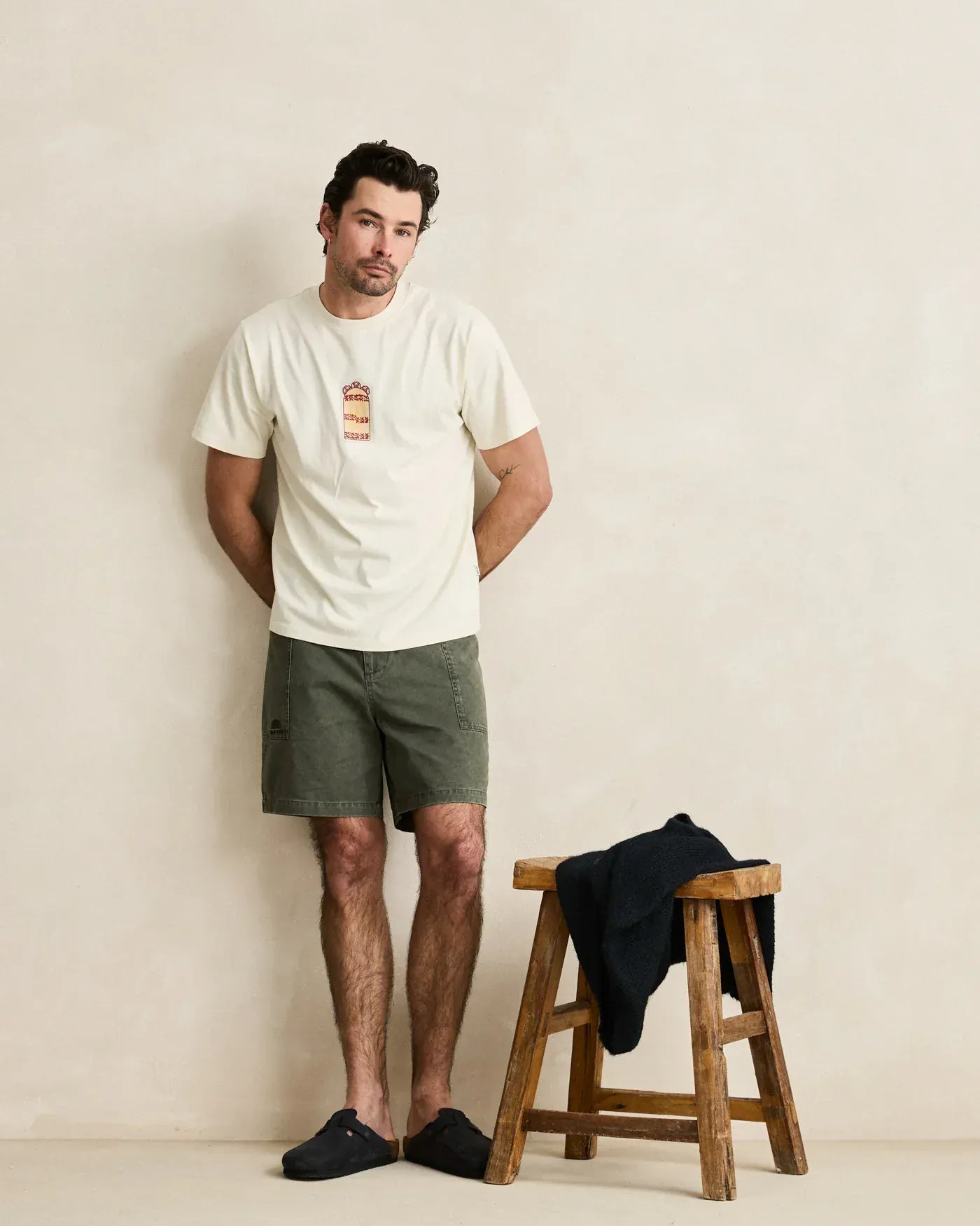 Rhythm Mens Rhythm Field Guide Walks - Stone Rhythm Field Guide Walks - Stone Splash Swimwear