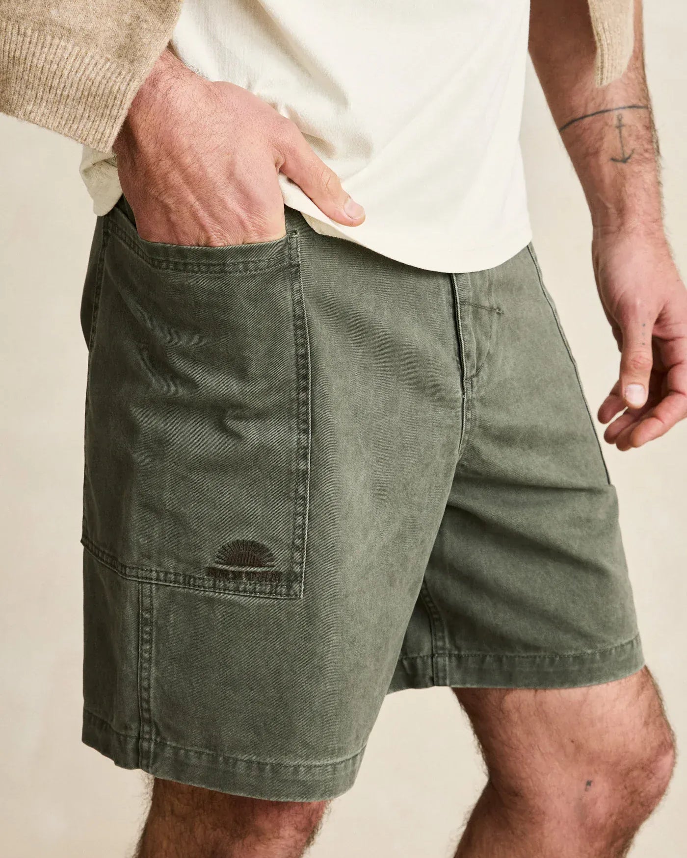 Rhythm Mens Rhythm Field Guide Walks - Stone Rhythm Field Guide Walks - Stone Splash Swimwear