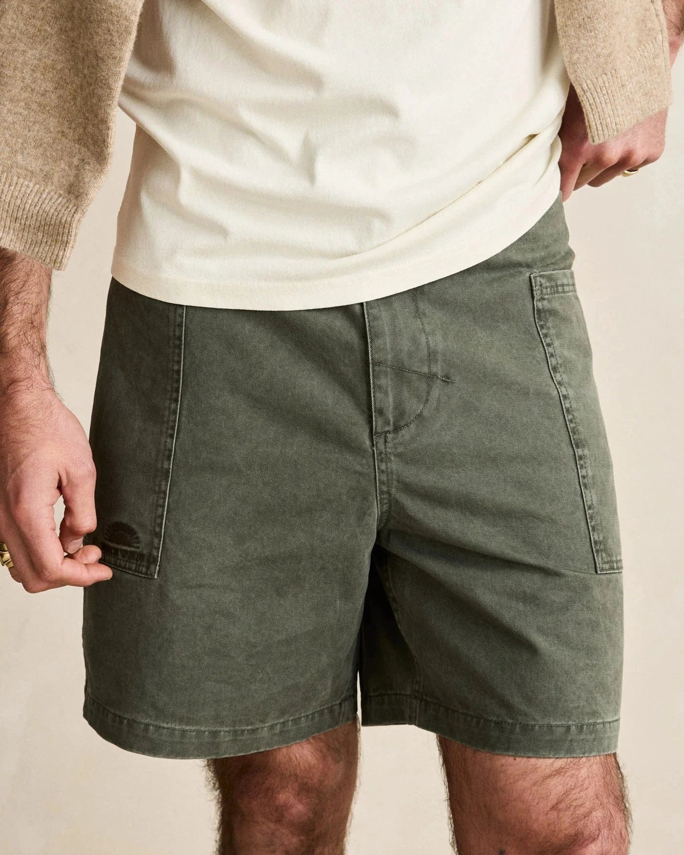 Rhythm Mens Rhythm Field Guide Walks - Stone Rhythm Field Guide Walks - Stone Splash Swimwear