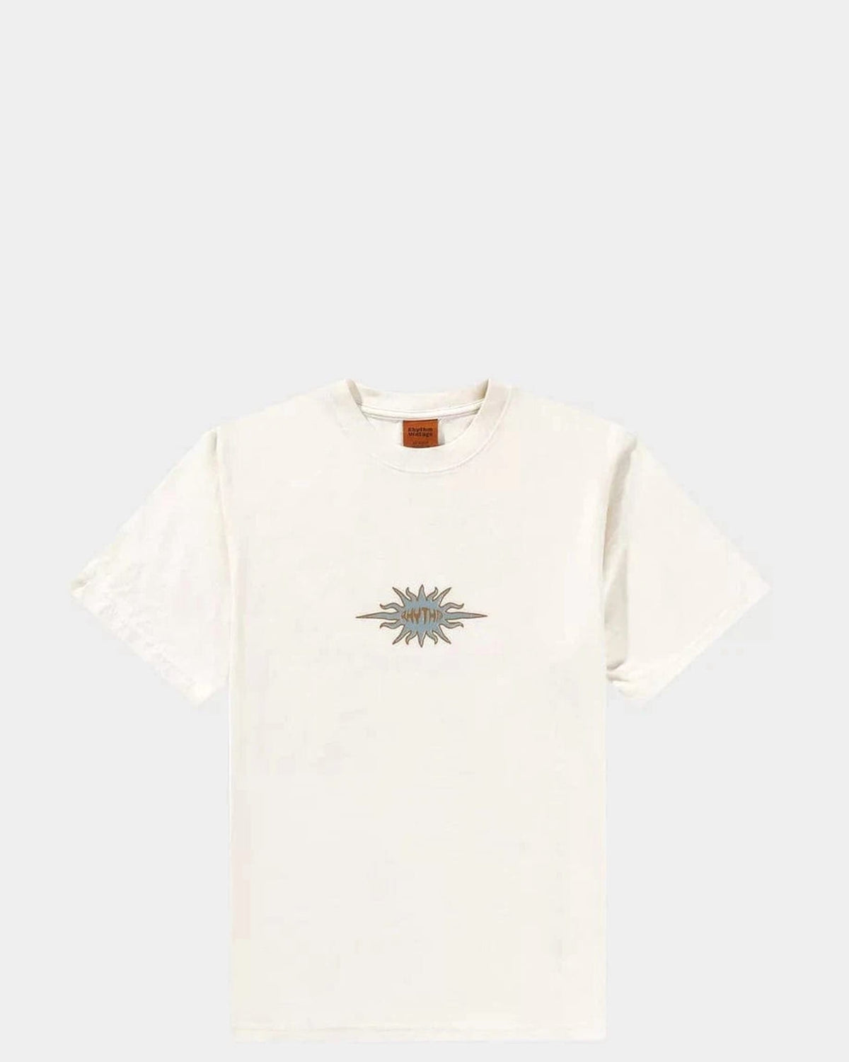 Rhythm Mens Rhythm Flame Printed Vintage SS T-Shirt - White Rhythm Flame Printed Vintage SS T-Shirt - White Splash Swimwear Mens Tee