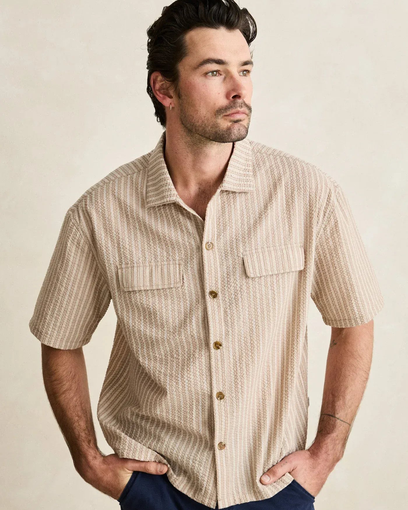 Rhythm Mens Rhythm Floragraph Short Sleeved Shirt - Incense Rhythm Floragraph Short Sleeved Shirt - Incense Splash Swimwear