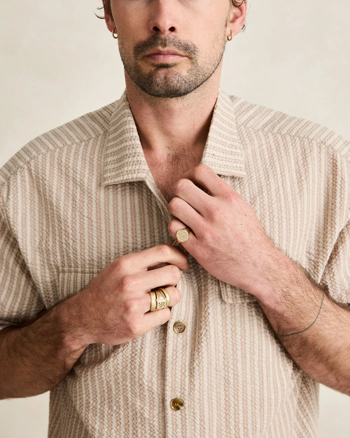 Rhythm Mens Rhythm Floragraph Short Sleeved Shirt - Incense Rhythm Floragraph Short Sleeved Shirt - Incense Splash Swimwear