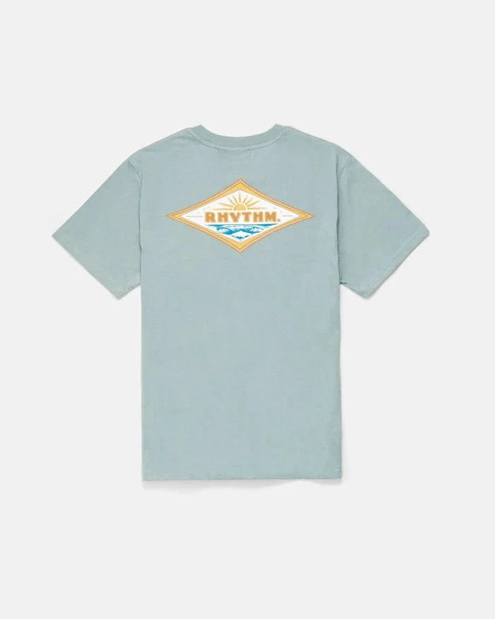 Rhythm Mens Rhythm Frame SS T-Shirt - Seafoam Rhythm Frame SS T-Shirt - Seafoam Splash Swimwear Mens
