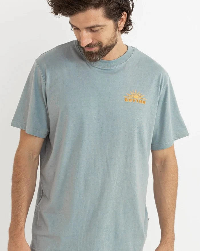 Rhythm Mens Rhythm Frame SS T-Shirt - Seafoam Rhythm Frame SS T-Shirt - Seafoam Splash Swimwear Mens