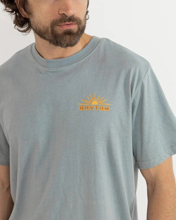 Rhythm Mens Rhythm Frame SS T-Shirt - Seafoam Rhythm Frame SS T-Shirt - Seafoam Splash Swimwear Mens