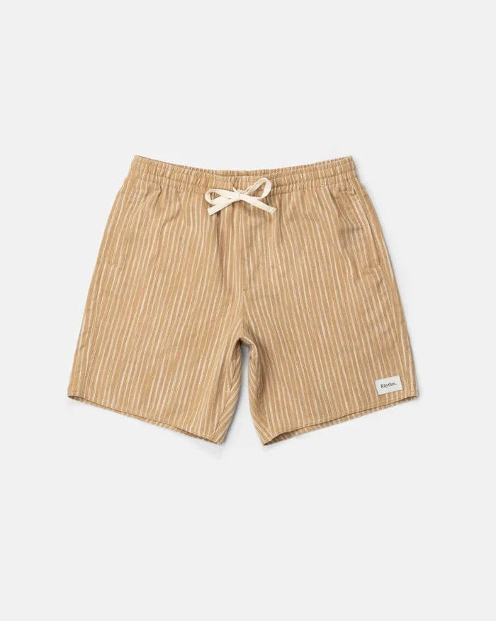Rhythm Mens Rhythm Jacquard Linen Jam - Sand Rhythm Jacquard Linen Jam - Sand Splash Swimwear Mens