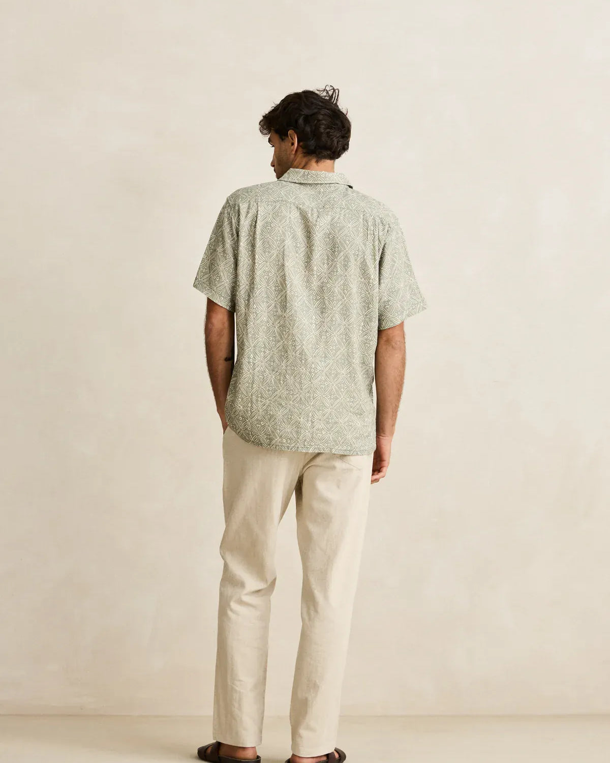 Rhythm Mens Rhythm Java SS Shirt - Olive Rhythm Java SS Shirt - Olive Splash Swimwear Mens Shirt
