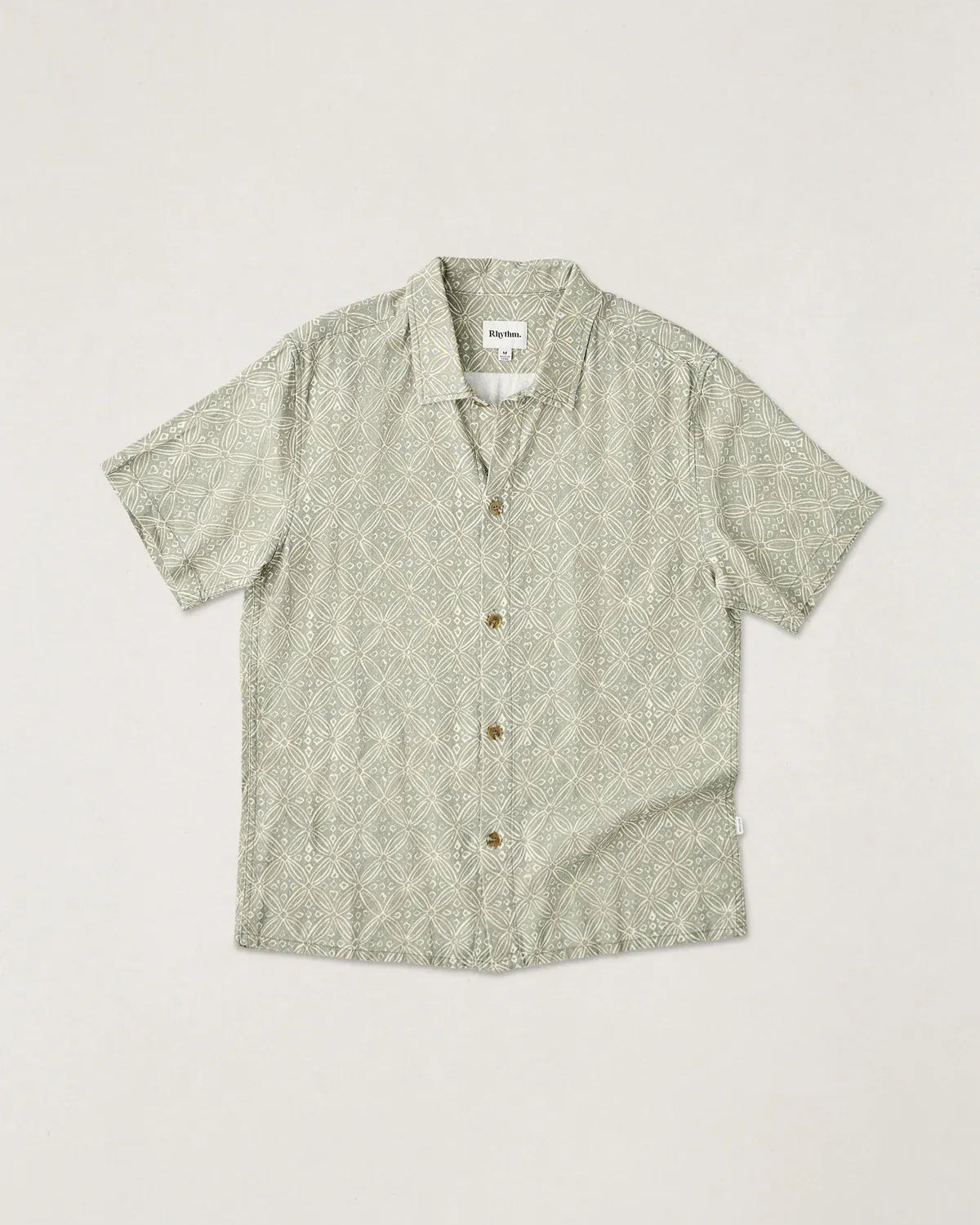 Rhythm Mens Rhythm Java SS Shirt - Olive Rhythm Java SS Shirt - Olive Splash Swimwear Mens Shirt