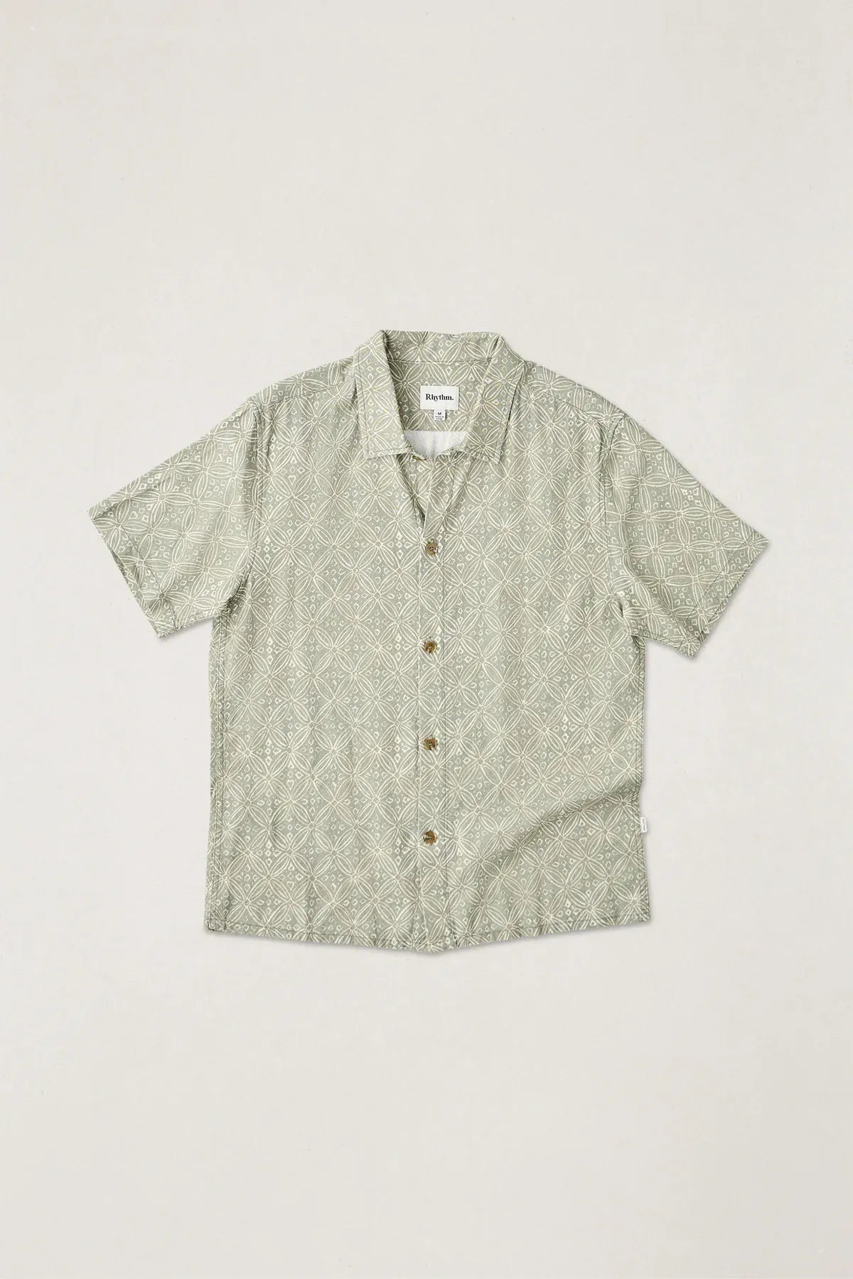 Rhythm Mens Rhythm Java SS Shirt - Olive Rhythm Java SS Shirt - Olive Splash Swimwear Mens Shirt