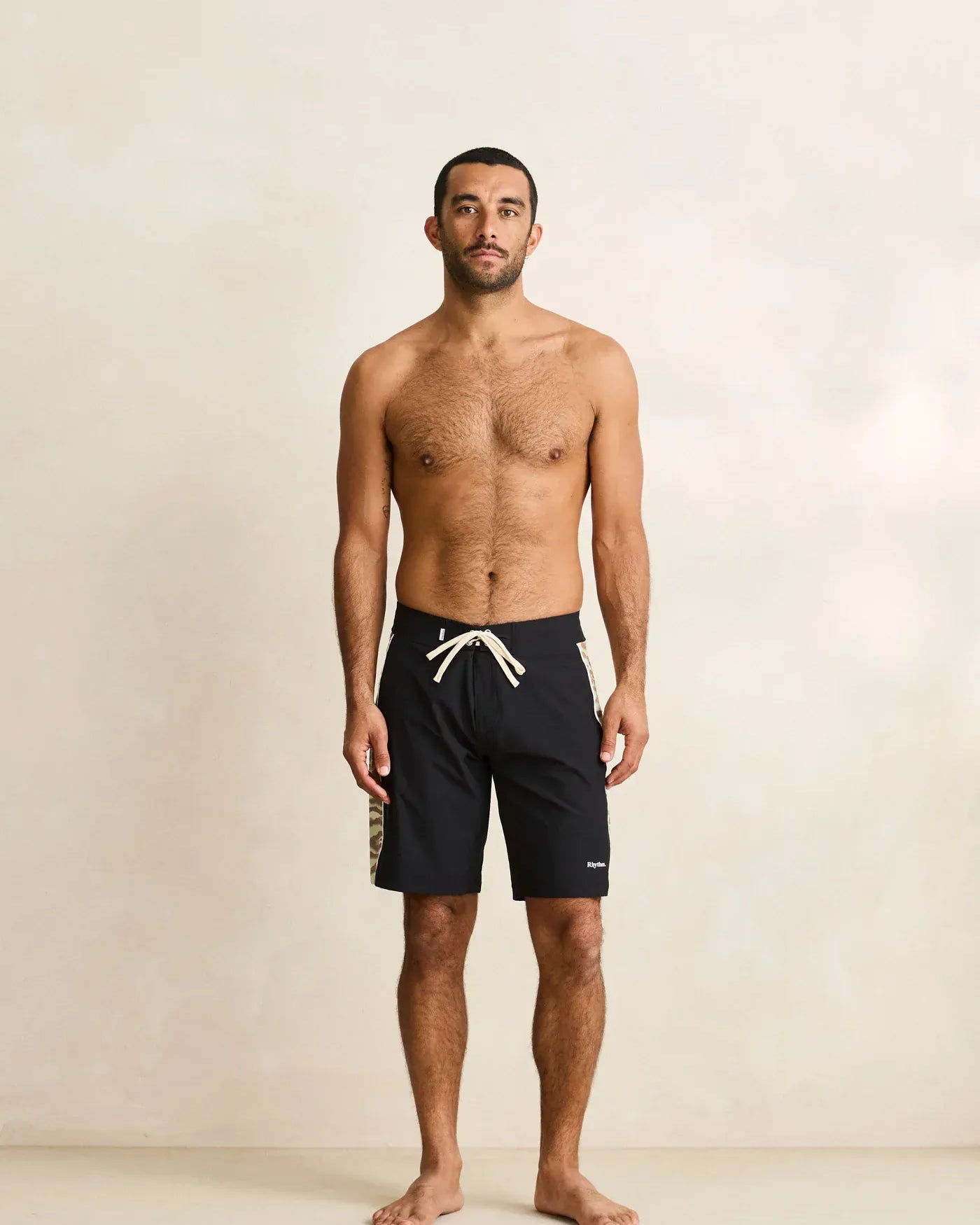 Rhythm Mens Rhythm Leo Camo Trunk - Black Rhythm Leo Camo Trunk - Black Splash Swimwear