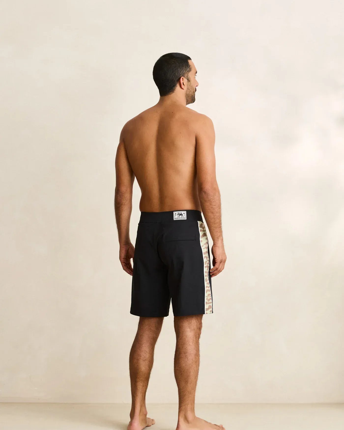 Rhythm Mens Rhythm Leo Camo Trunk - Black Rhythm Leo Camo Trunk - Black Splash Swimwear