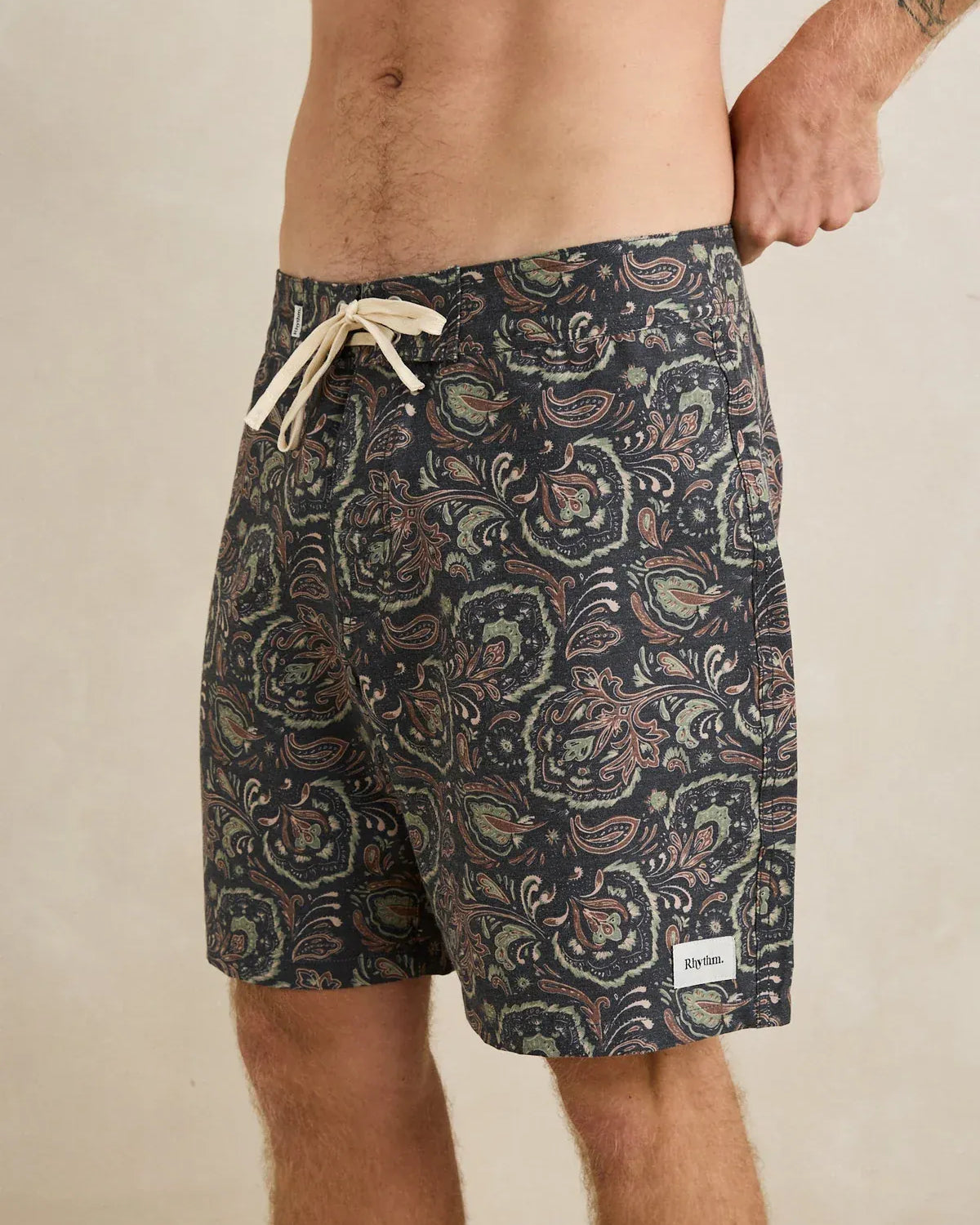Rhythm Mens Rhythm Mens Costa Rica Trunk - Black Rhythm Mens Costa Rica Trunk - Black Splash Swimwear Mens Brief