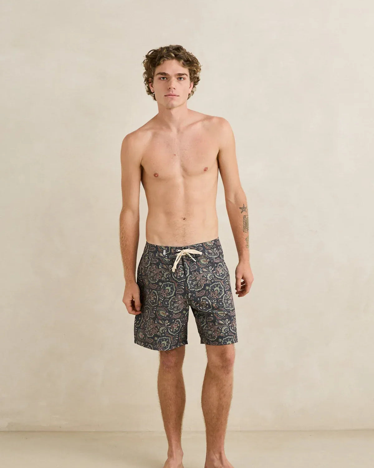 Rhythm Mens Rhythm Mens Costa Rica Trunk - Black Rhythm Mens Costa Rica Trunk - Black Splash Swimwear Mens Brief