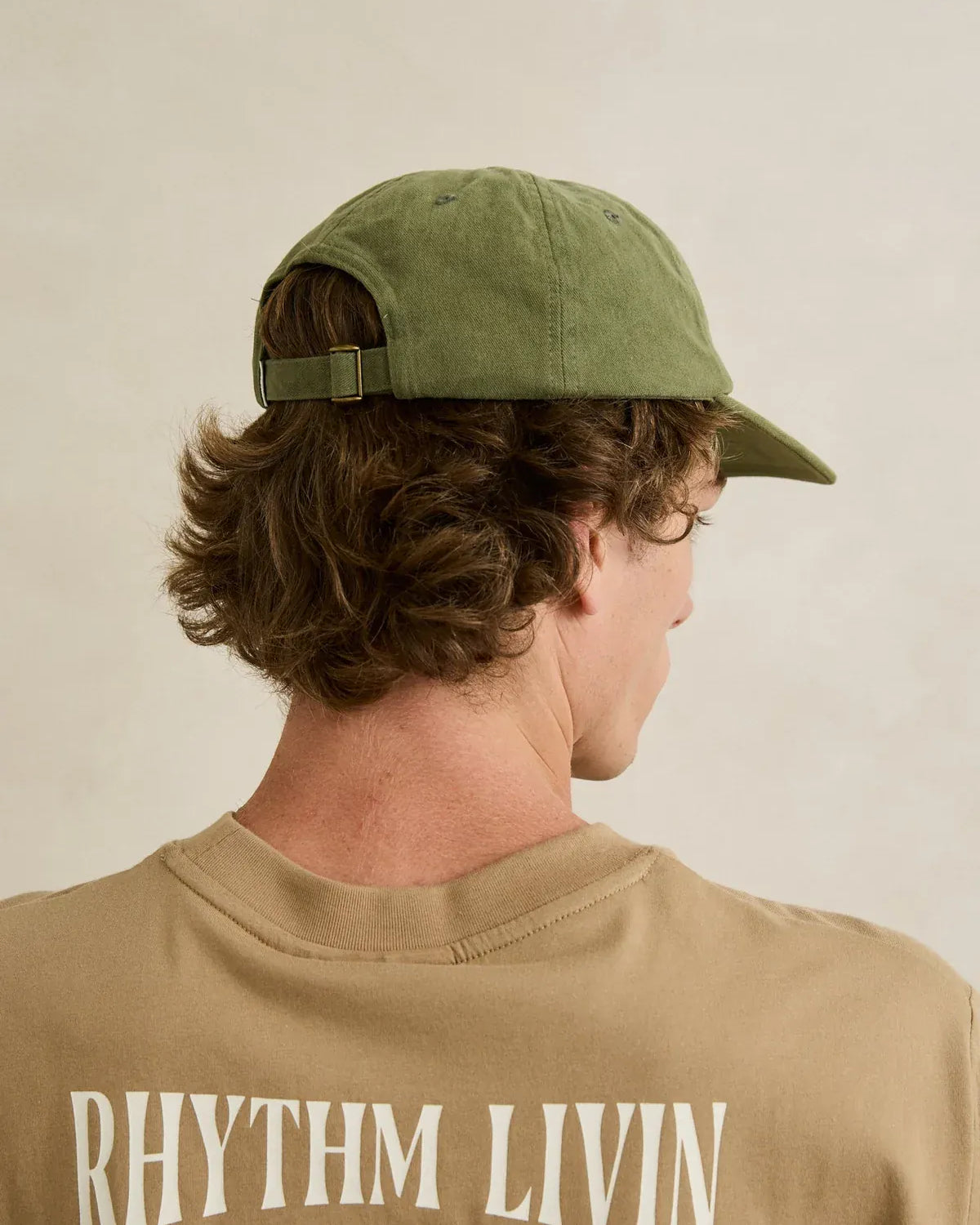 Rhythm Mens Rhythm Mens Essential Brushed Twill Cap - Dill 0726M-HW08-DIL Rhythm Mens Essential Brushed Twill Cap - Dill Splash Swimwear cap One size / Dill 1000032537