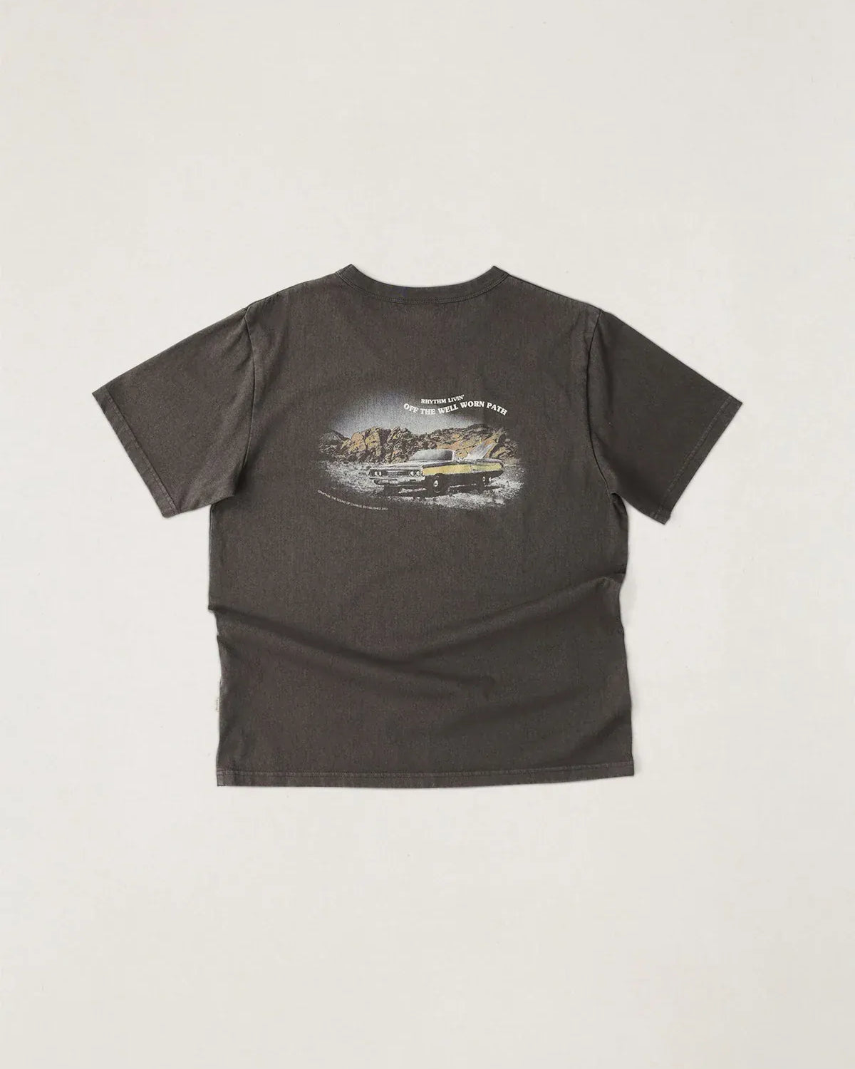 Rhythm Mens Rhythm Mens Heading West Vintage SS T-shirt - Black Rhythm Mens Heading West Vintage SS T-shirt - Black Splash Swimwear Mens Tee
