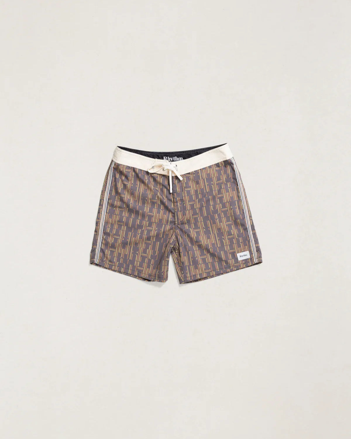 Rhythm Mens Rhythm Mens Heritage Blue Print Trunk - Coffee Rhythm Mens Heritage Blue Print Trunk - Coffee Splash Swimwear Mens Brief