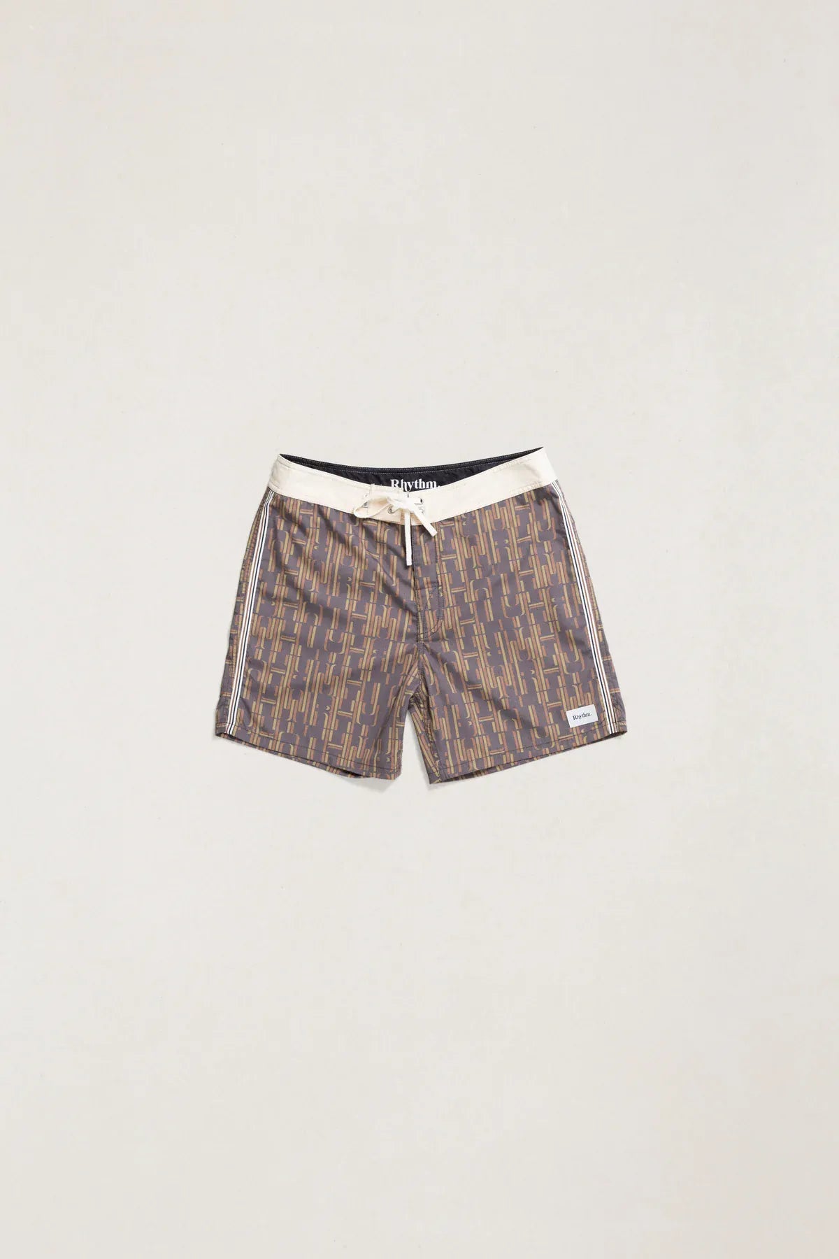 Rhythm Mens Rhythm Mens Heritage Blue Print Trunk - Coffee Rhythm Mens Heritage Blue Print Trunk - Coffee Splash Swimwear Mens Brief