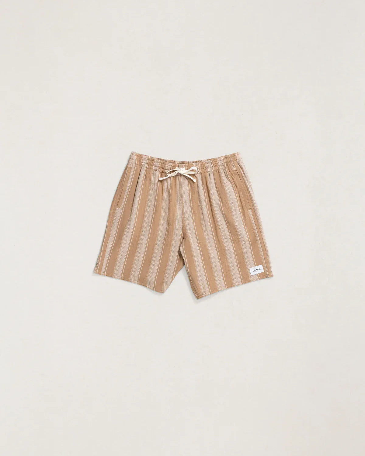 Rhythm Mens Rhythm Mens Jacquard Stripe Jam - Sand Rhythm Mens Jacquard Stripe Jam - Sand Splash Swimwear Mens Shorts