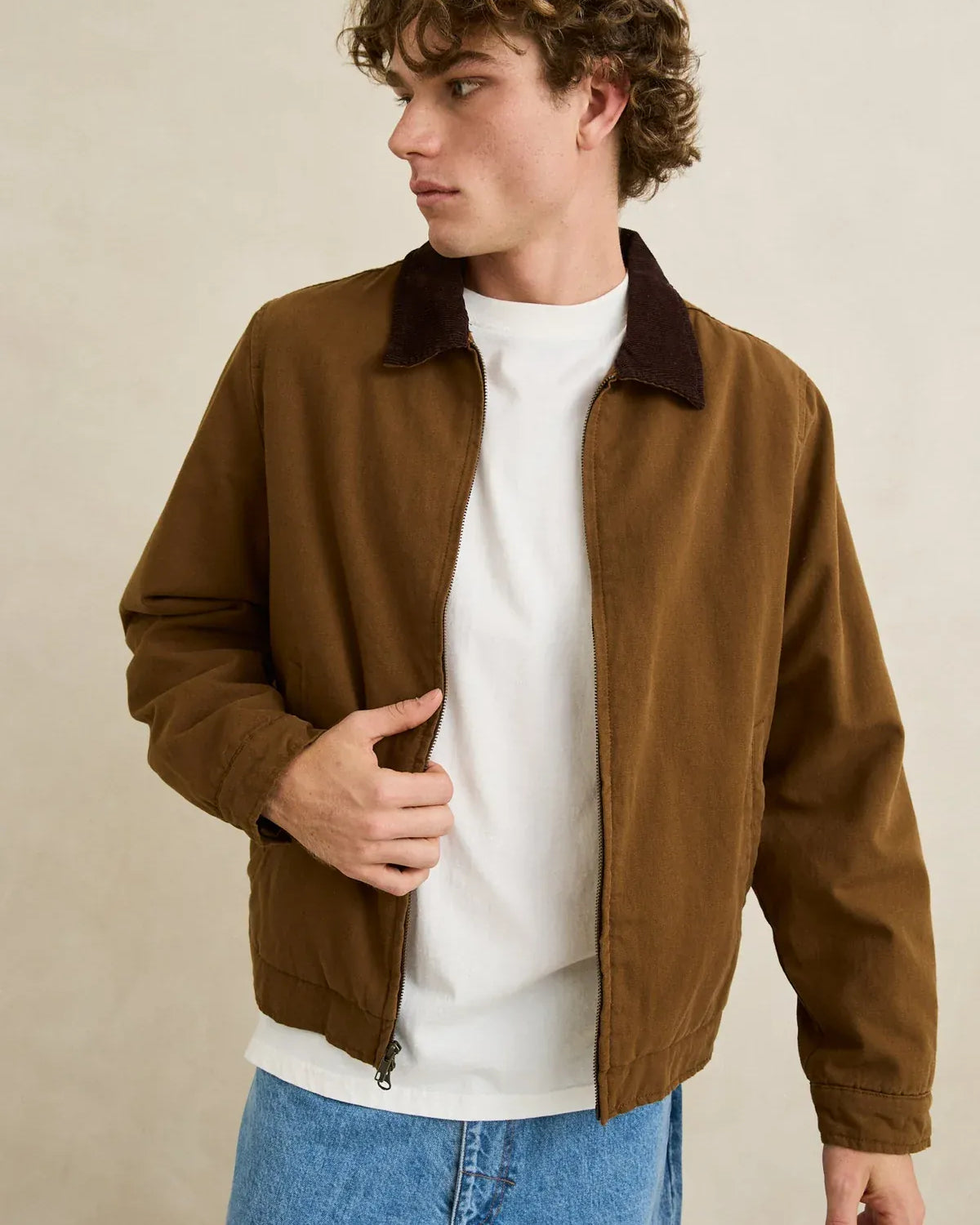 Rhythm Mens Rhythm Mens James Jacket - Coffee Rhythm Mens James Jacket - Coffee Splash Swimwear Jackets & Jumpers
