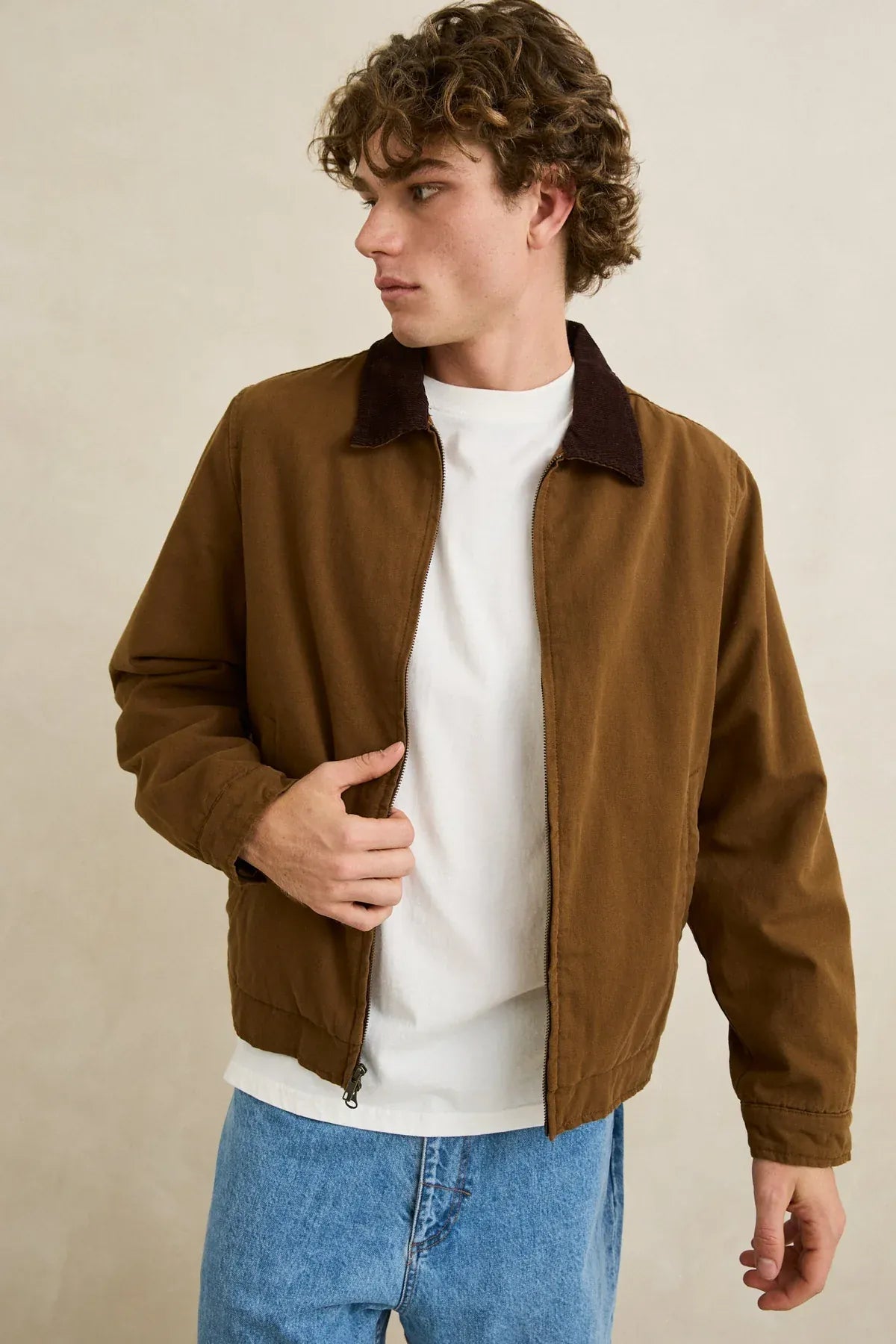 Rhythm Mens Rhythm Mens James Jacket - Coffee Rhythm Mens James Jacket - Coffee Splash Swimwear Jackets & Jumpers