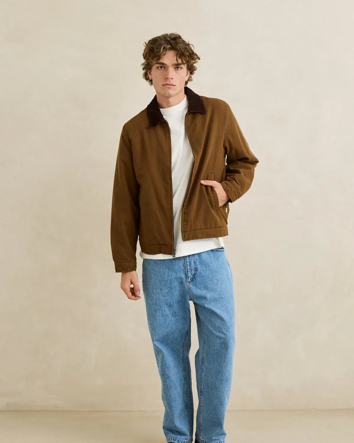 Rhythm Mens Rhythm Mens James Jacket - Coffee Rhythm Mens James Jacket - Coffee Splash Swimwear Jackets & Jumpers