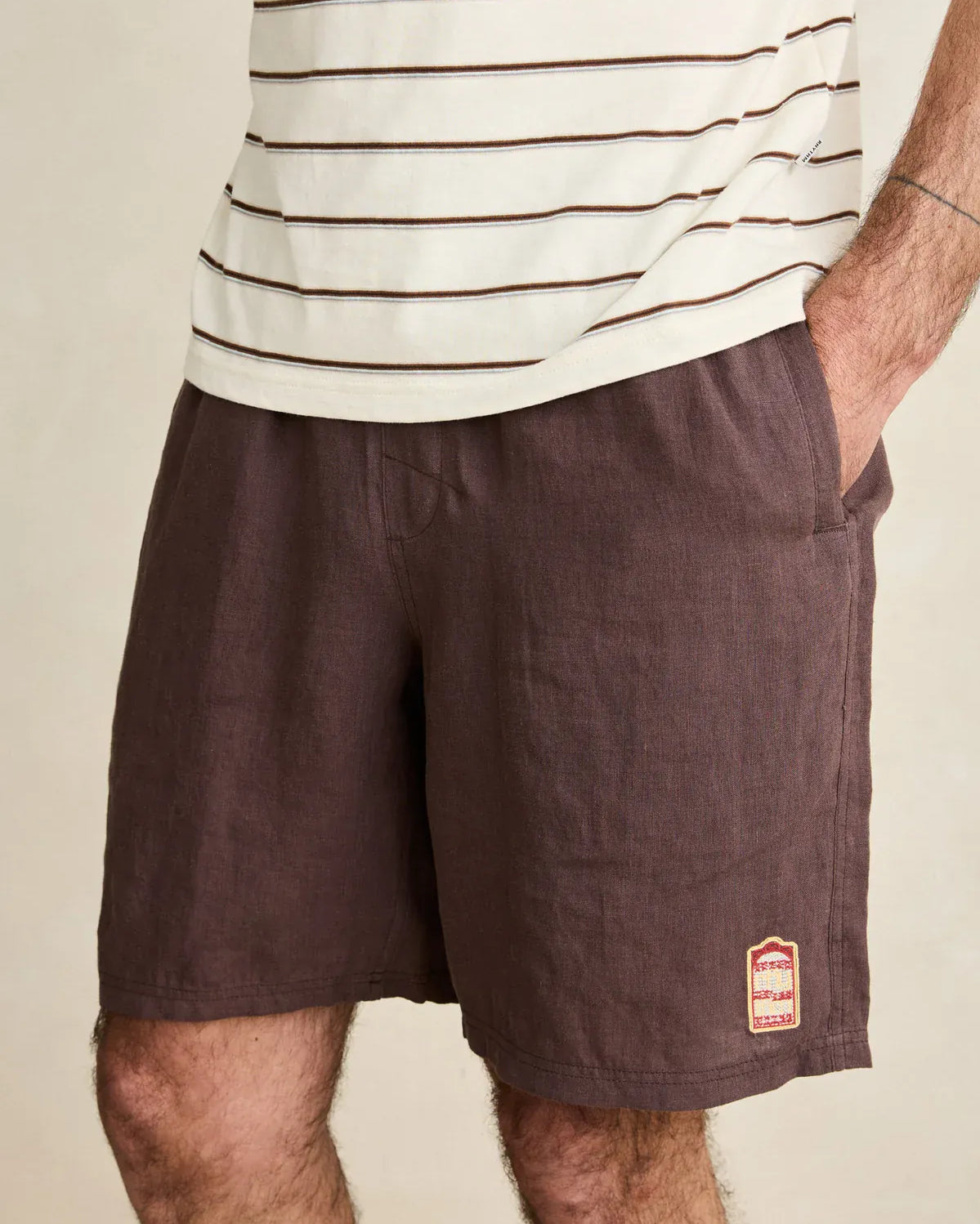 Rhythm Mens Rhythm Mens Pressed Petal Jam - Tobacco Rhythm Mens Pressed Petal Jam - Tobacco Splash Swimwear Mens Shorts