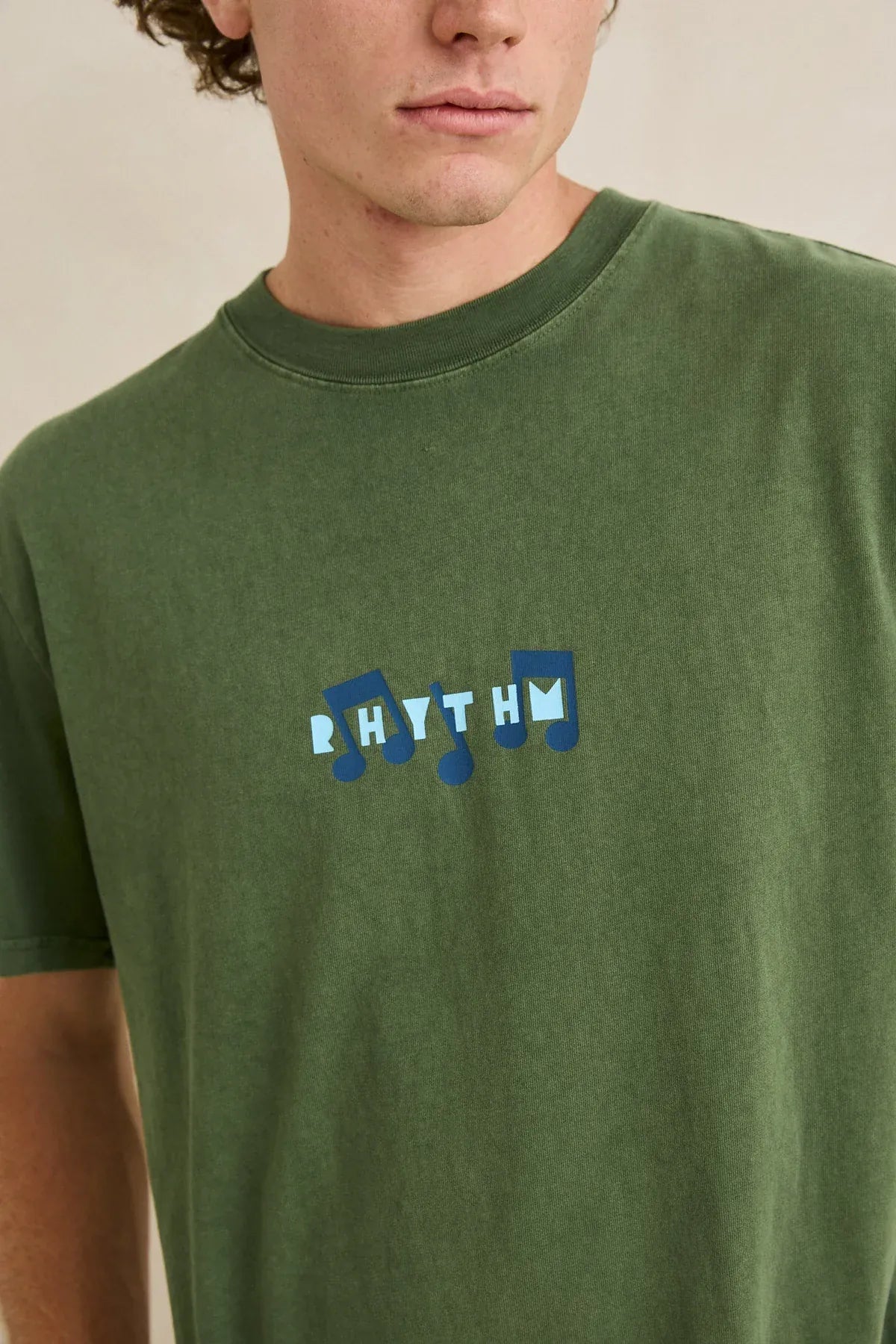 Rhythm Mens Rhythm Mens Radio Sounds Vintage SS T-shirt - Dill Rhythm Mens Radio Sounds Vintage SS T-shirt - Dill Splash Swimwear Mens Tee