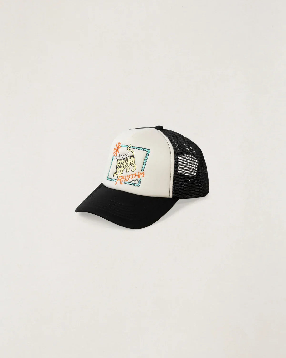 Rhythm Mens Rhythm Mens Tiger Trucker Cap - Black 0726M-HW10-BLK Rhythm Mens Tiger Trucker Cap - Black Splash Swimwear cap One size / Black 1000032538