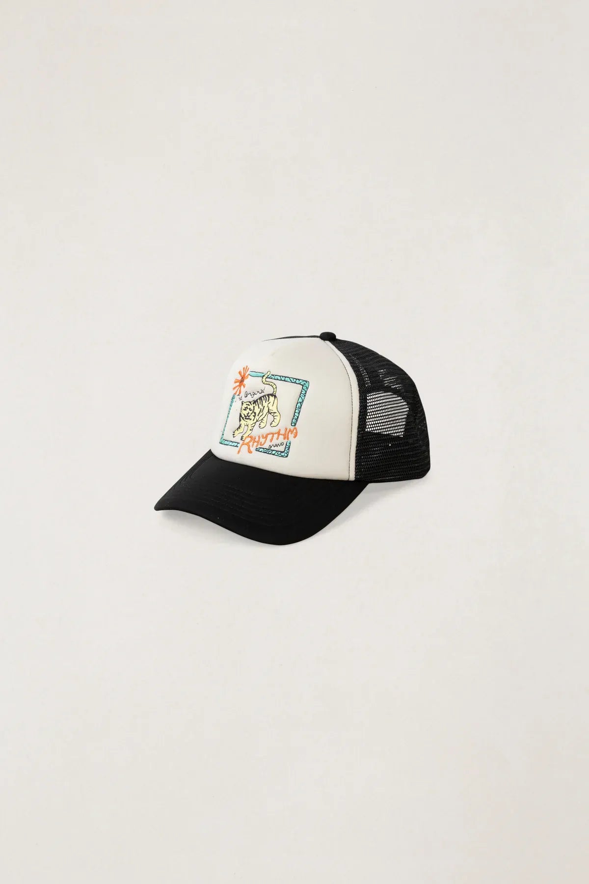 Rhythm Mens Rhythm Mens Tiger Trucker Cap - Black 0726M-HW10-BLK Rhythm Mens Tiger Trucker Cap - Black Splash Swimwear cap One size / Black 1000032538