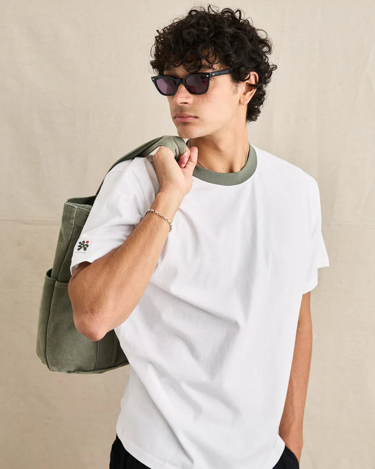 Rhythm Mens Rhythm Merge Vintage SS T-Shirt - White Rhythm Merge Vintage SS T-Shirt - White Splash Swimwear Mens Shirt